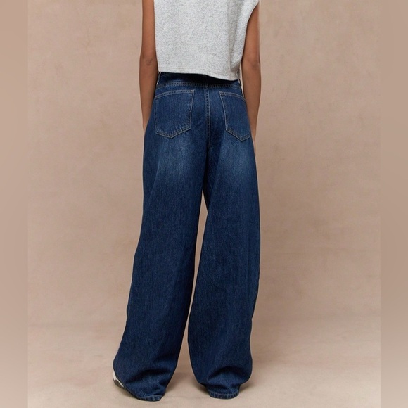 Missguided Wide Leg Palazzo Jeans - Picture 13 of 13